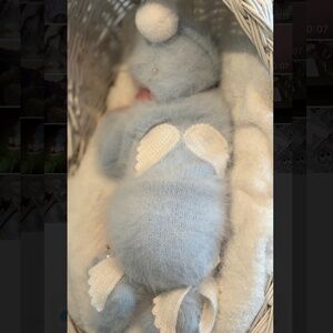 Baby romper  BoutiqueDeMarcipan  Angora Wool hat booties